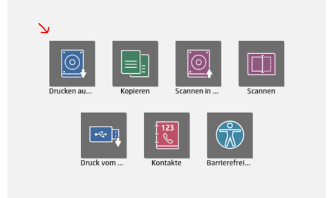 Terminal am Drucker
