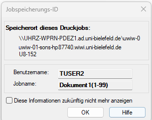 Informationsfenster